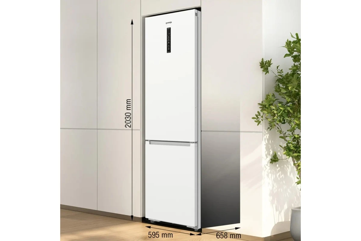 Двухкамерный холодильник Gorenje NRB620E61W4WFE