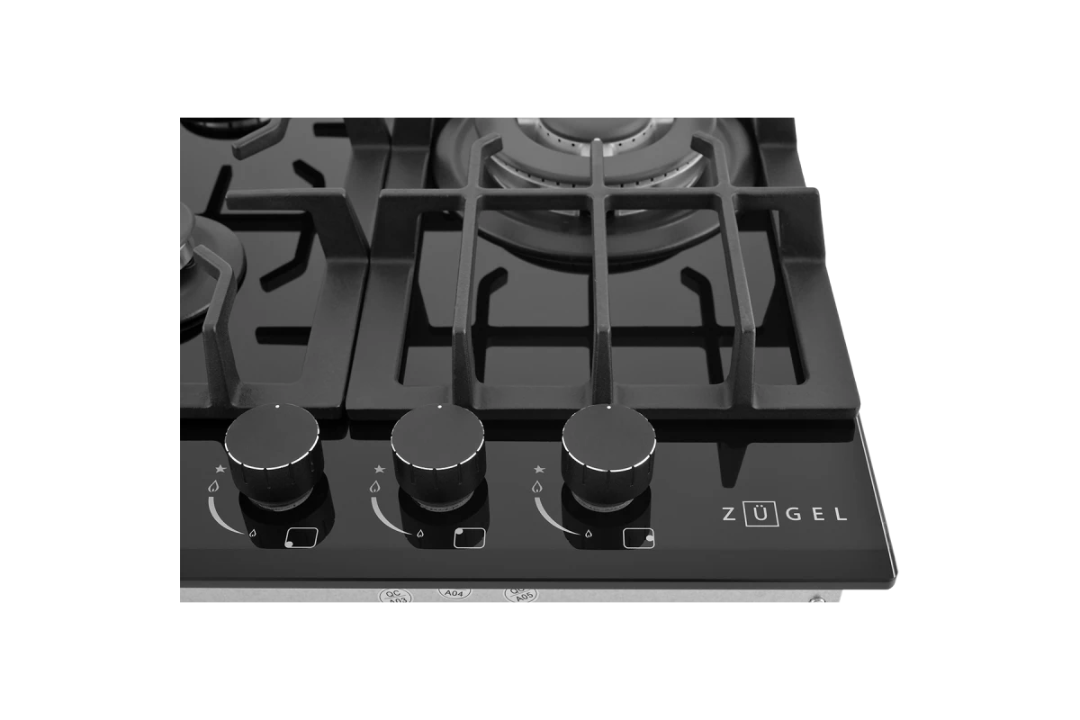 Газовая варочная панель ZUGEL ZGH450X