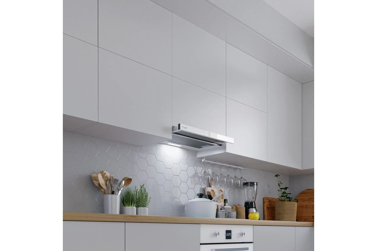 Встраиваемая кухонная вытяжка LEX HONVER G 2M 600 WHITE