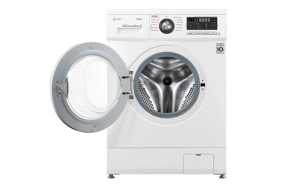 Узкая стиральная машина LG F1296WDS3 c функцией пара