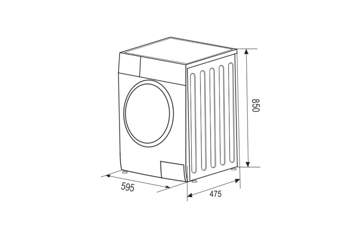 Стирально-сушильная машина узкая ZUGEL ZWDS8614I Inverter
