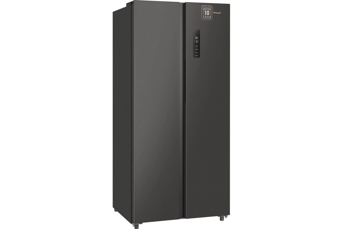 Отдельностоящий холодильник с инвертором Weissgauff WSBS 500 Inverter NoFrost Dark Grey