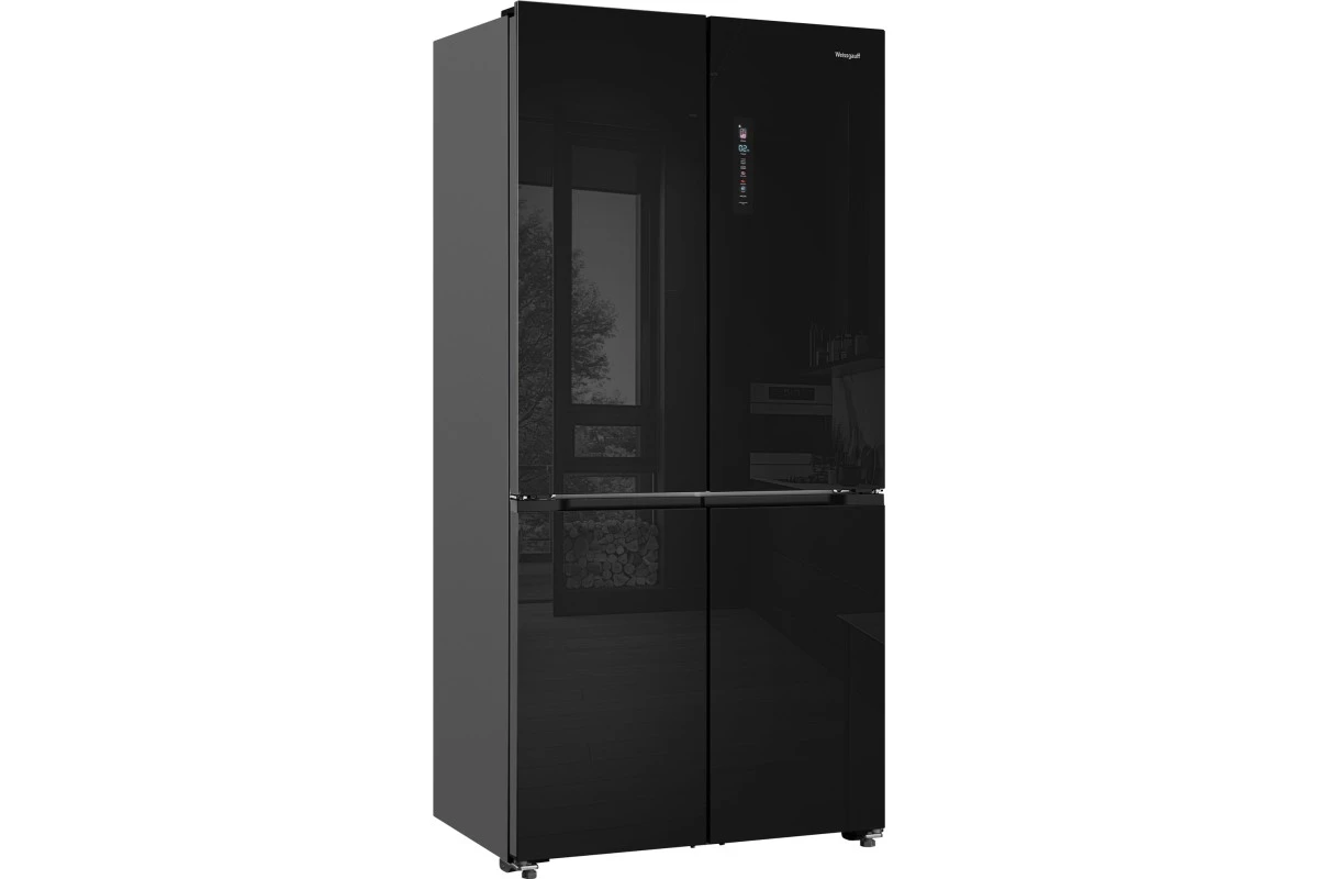 Отдельностоящий холодильник с инвертором Weissgauff WCD 510 Built-in Inverter NoFrost Black Glass
