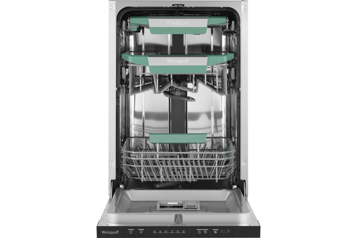 Встраиваемая посудомоечная машина Weissgauff BDW 4536 D Inverter Autoopen Timer Floor