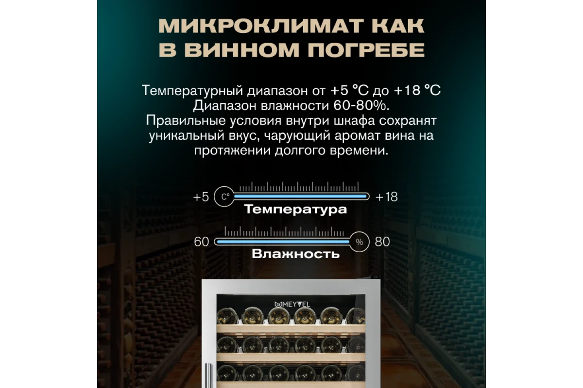 Винный шкаф Meyvel MV116-KST2