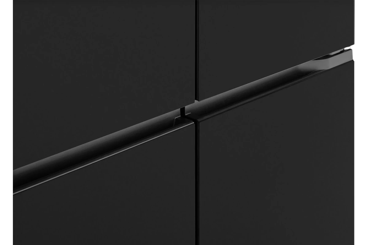 Отдельностоящий холодильник с инвертором Weissgauff WCD 510 Built-in Inverter NoFrost Black Glass