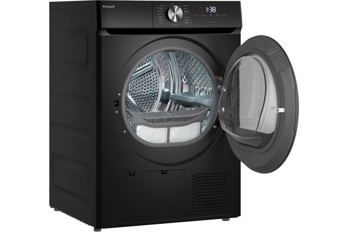 Сушильная машина Weissgauff WD 6010 Heat Pump Matt Black
