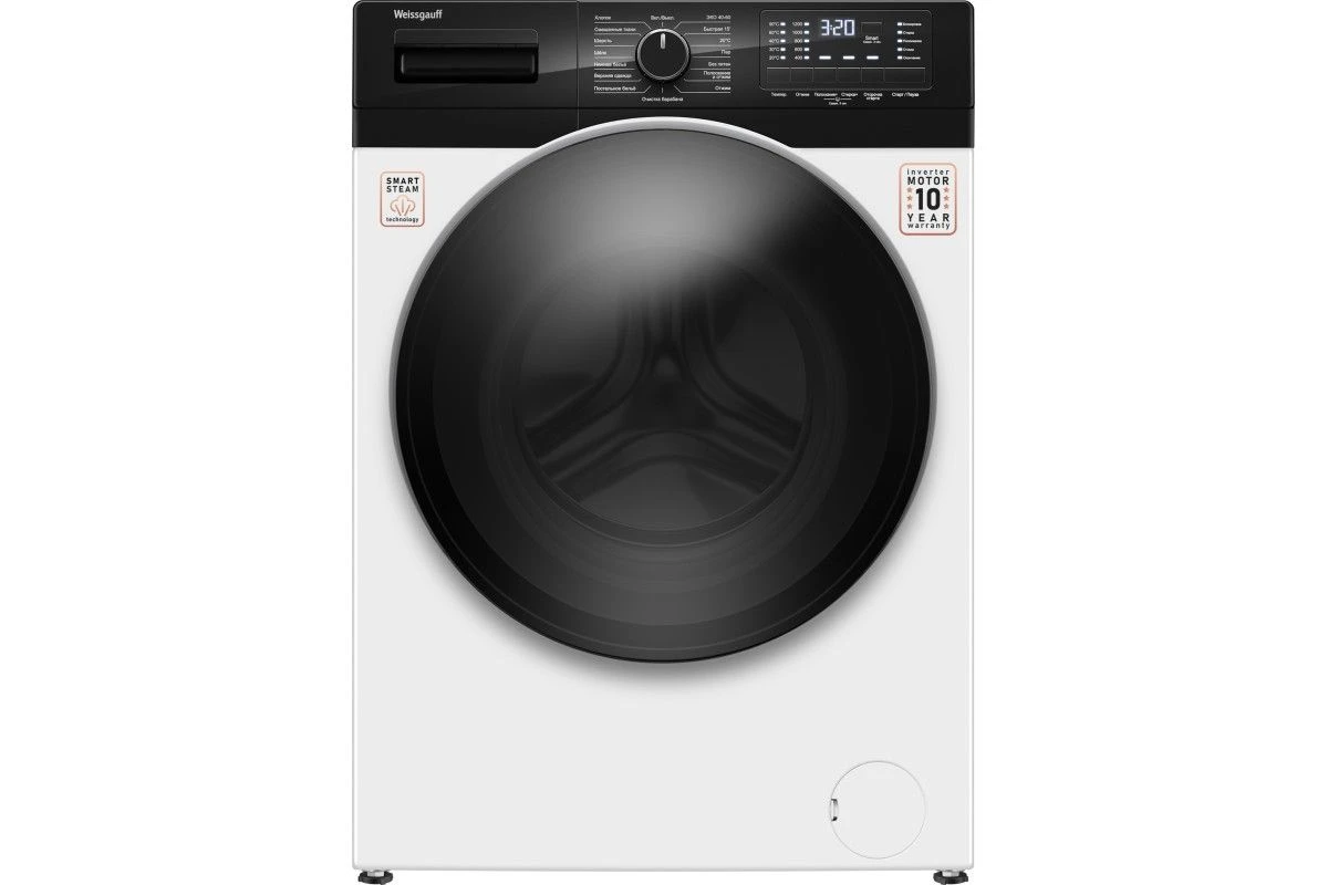 Стиральная машина с инвертором и паром Weissgauff WM 61210 DC Inverter Steam