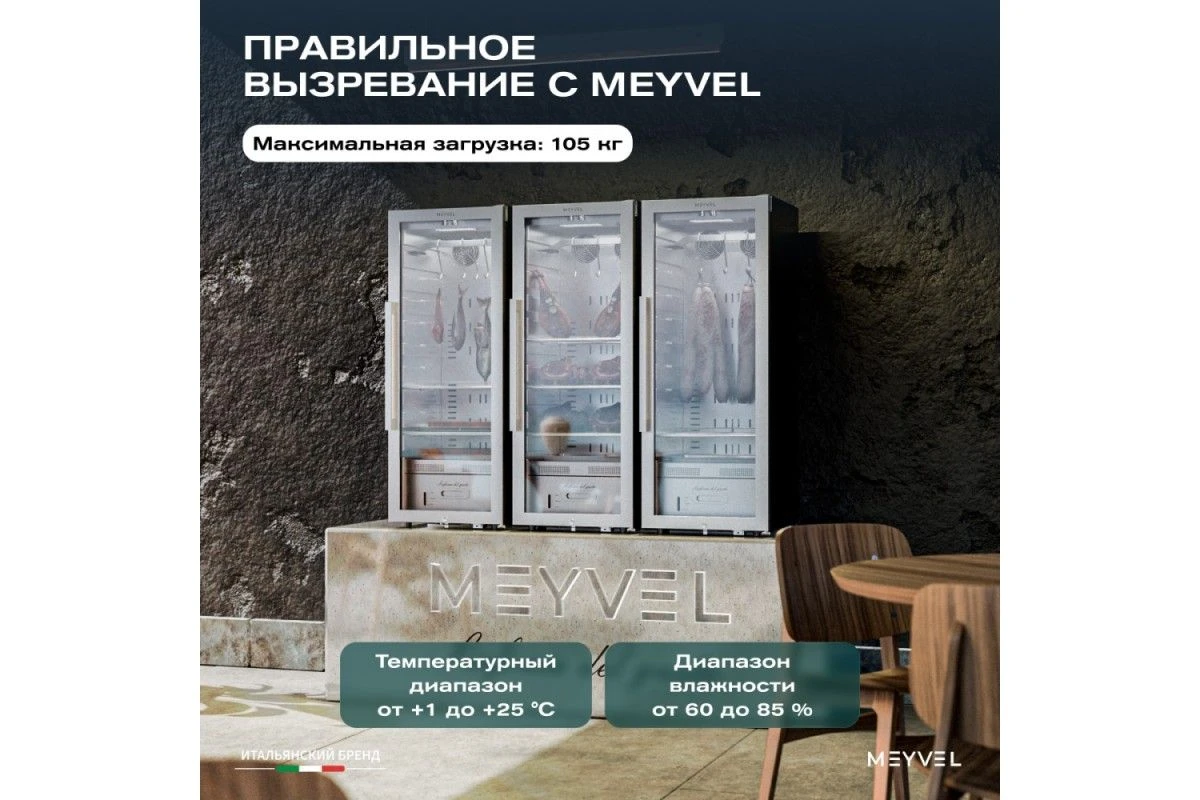 Холодильник для сухого вызревания мяса Meyvel MM-105SR