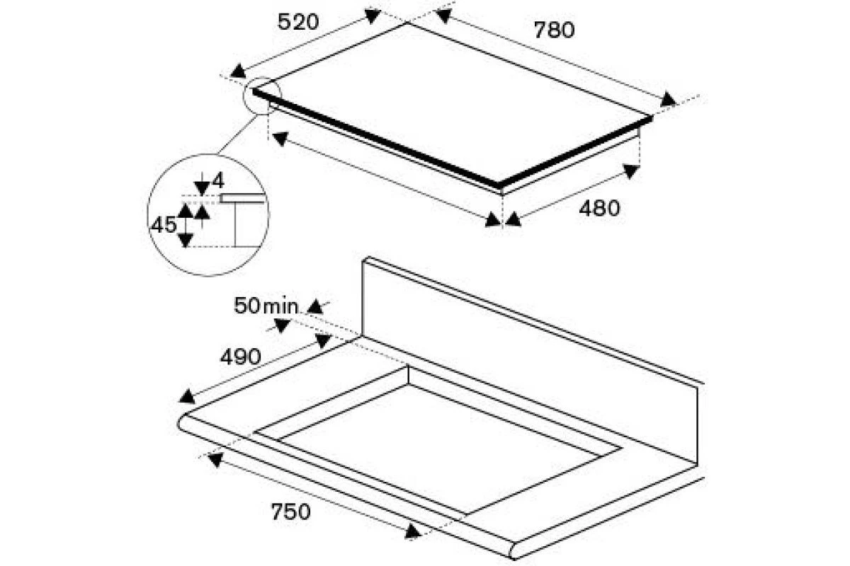 Варочная панель Bertazzoni P784IC1G5NE