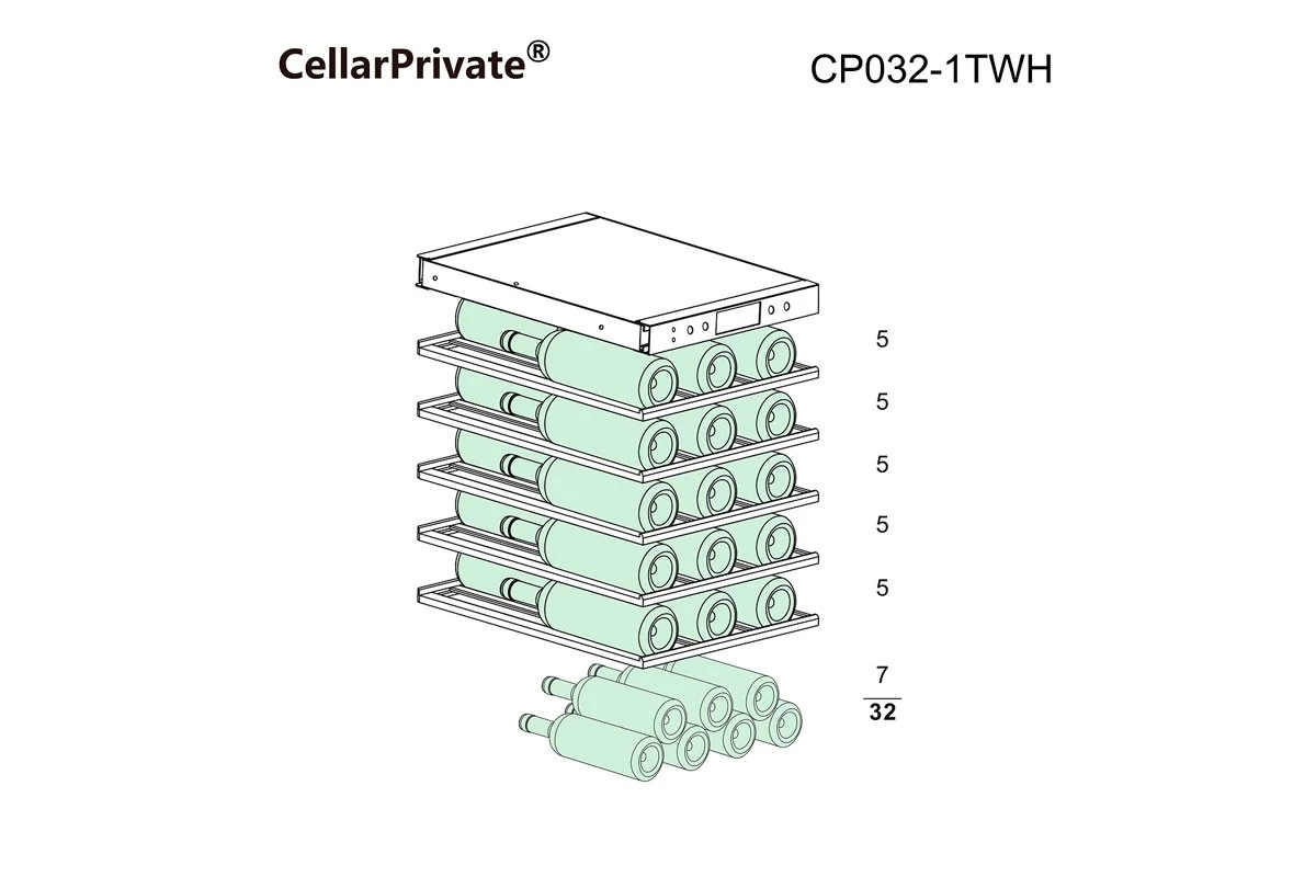 Винный шкаф Cellar Private CP032-1TWH