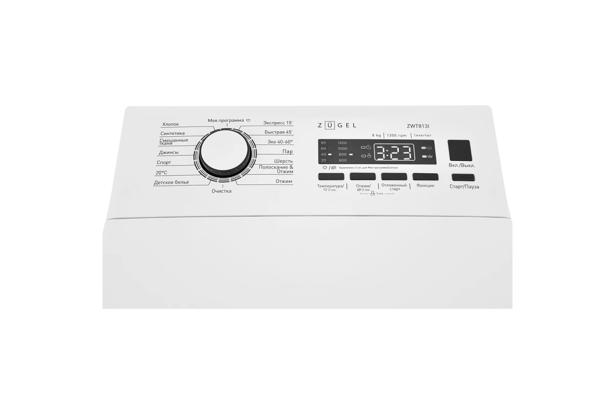 Стиральная машина с вертикальной загрузкой ZUGEL ZWT813I Inverter