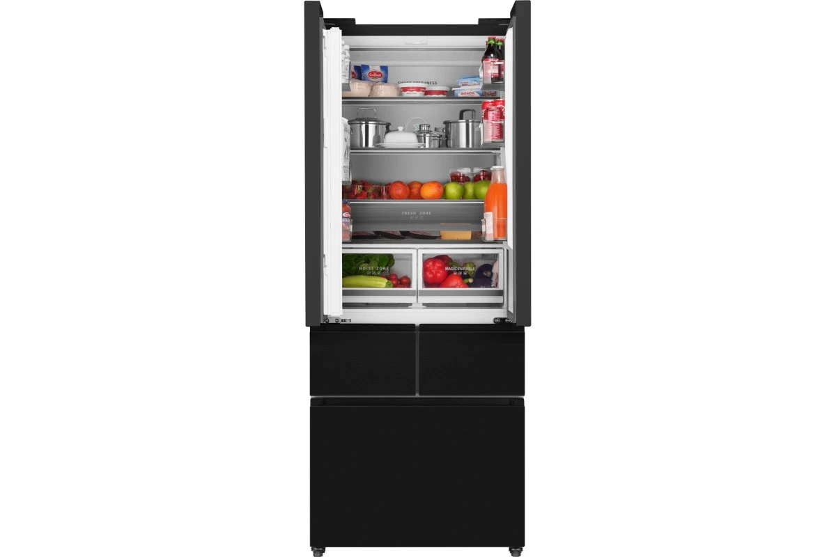 Отдельностоящий холодильник Weissgauff WFD 450 Built-in Inverter NoFrost Dark Inox