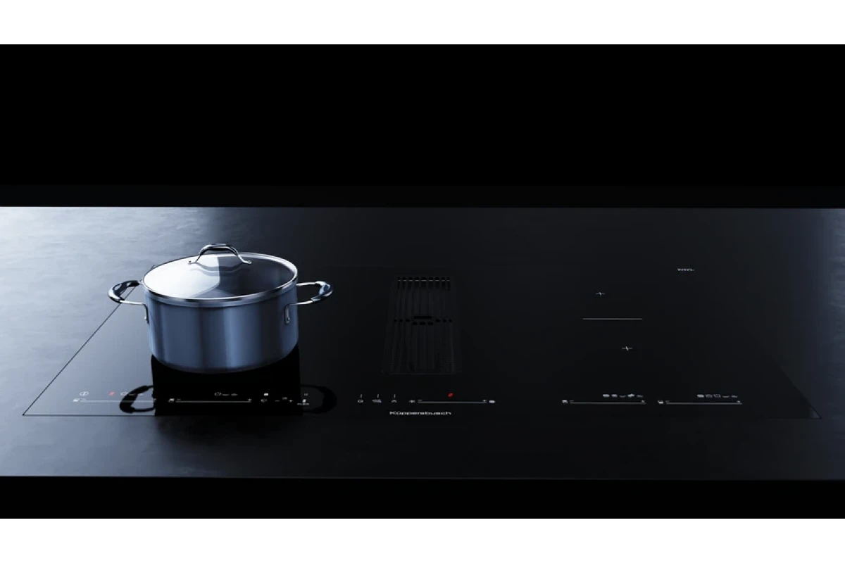 Индукционная варочная панель с вытяжкой Kuppersbusch KMI 8590.0 SR