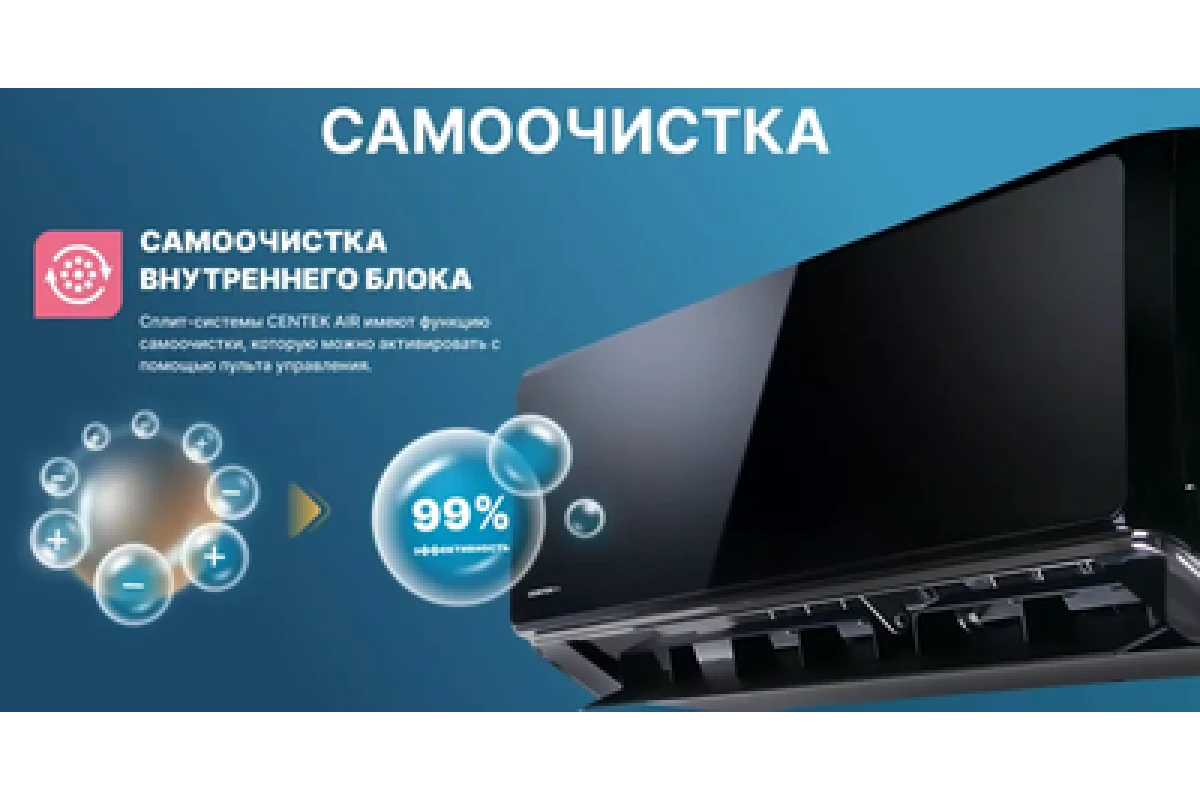 Настенный внутренний блок мульти-сплит системы Centek CT-66AMWM-H12/4R3B(HE)