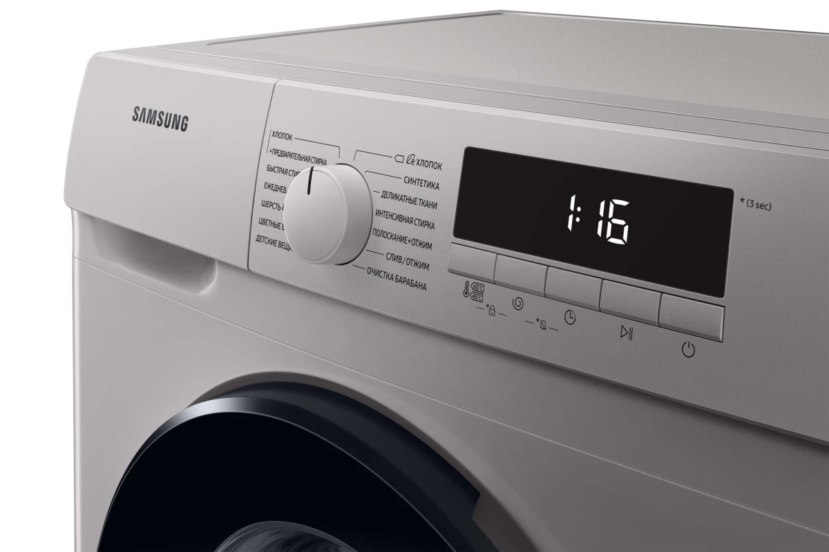 Узкая стиральная машина Samsung WW80T3040BS/LP