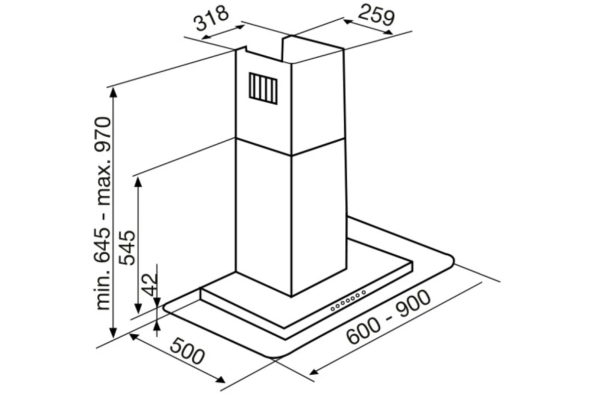 Вытяжка Korting KHC 6956 X