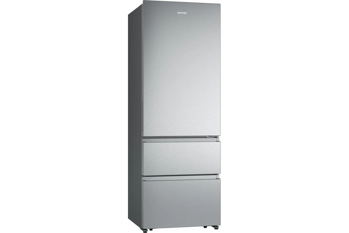 Отдельностоящий двухкамерный холодильник Gorenje NRM720FSXL4