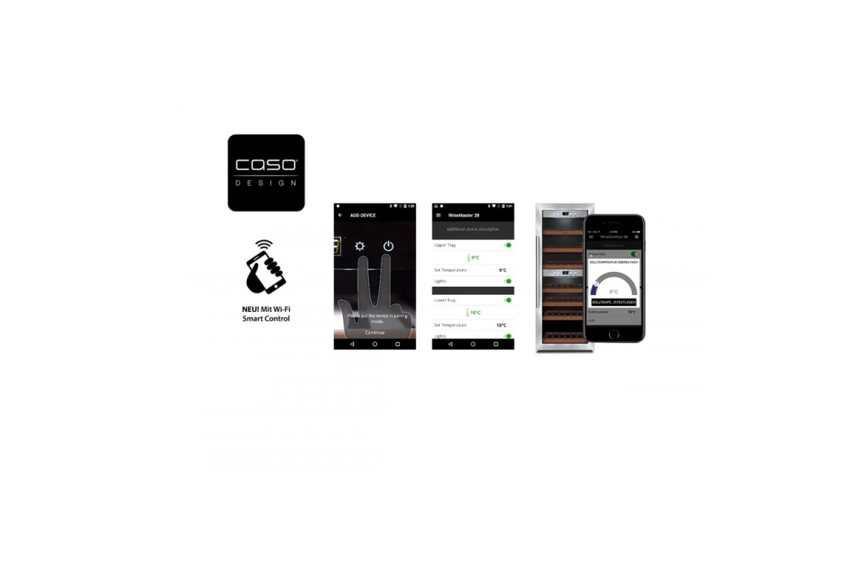 Винный шкаф Caso WineChef Pro 126-2D black