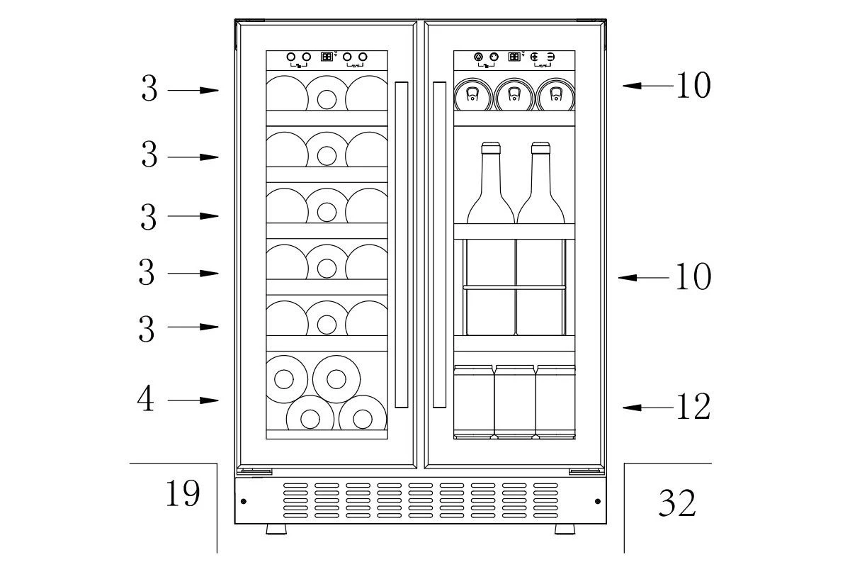 Винный шкаф Temptech Sommelier SOM2DX60DRB