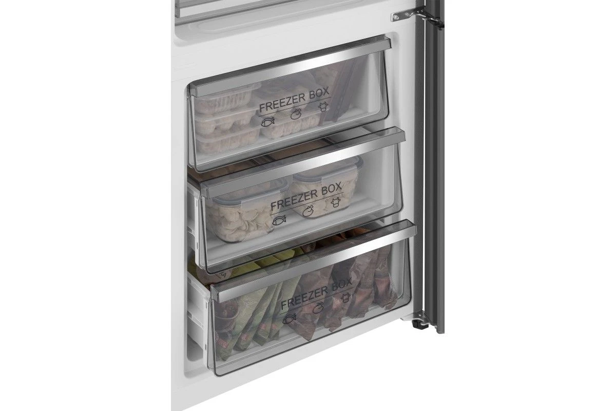 Отдельностоящий холодильник Weissgauff WRK 195 D Full NoFrost Inox Glass