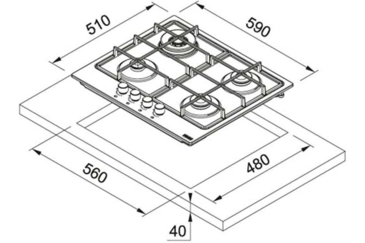 Варочная панель Franke FHSM 604 4G XS C