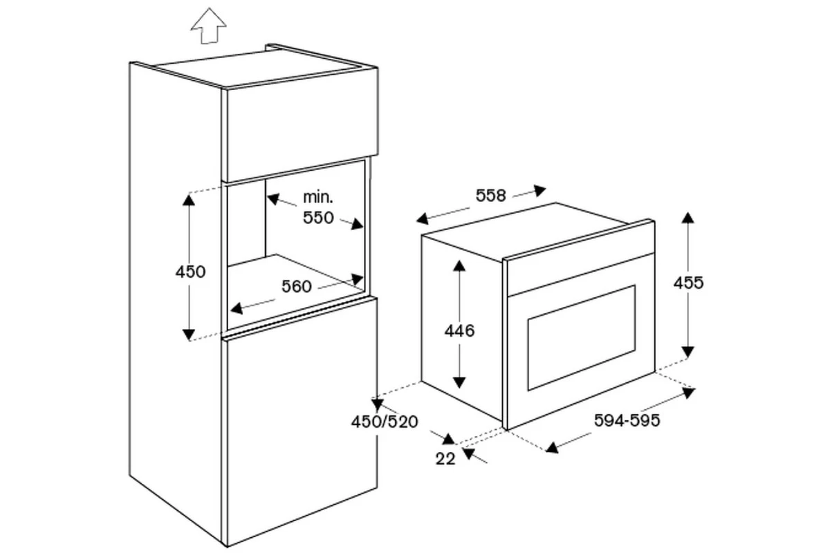 Духовой шкаф с паром Bertazzoni F457HERVTAX