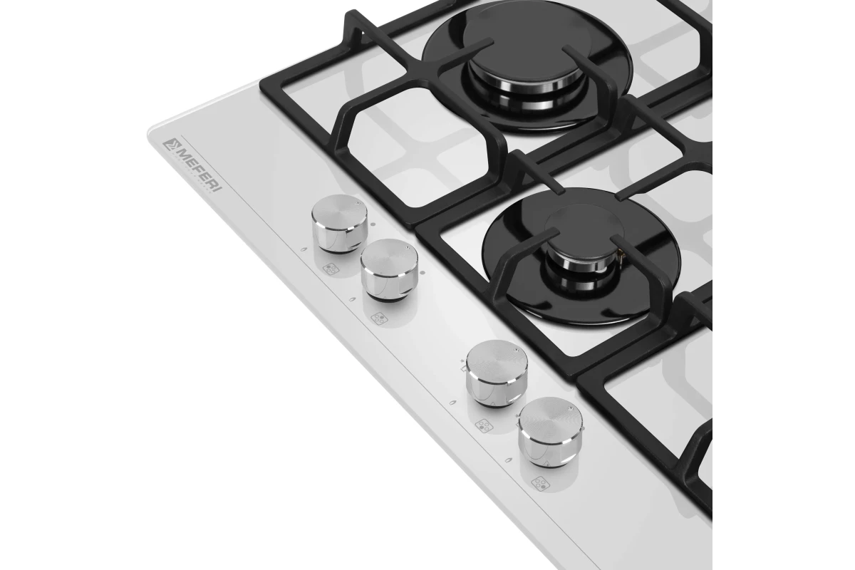 Варочная панель газовая MEFERI MGH604WH GLASS ULTRA