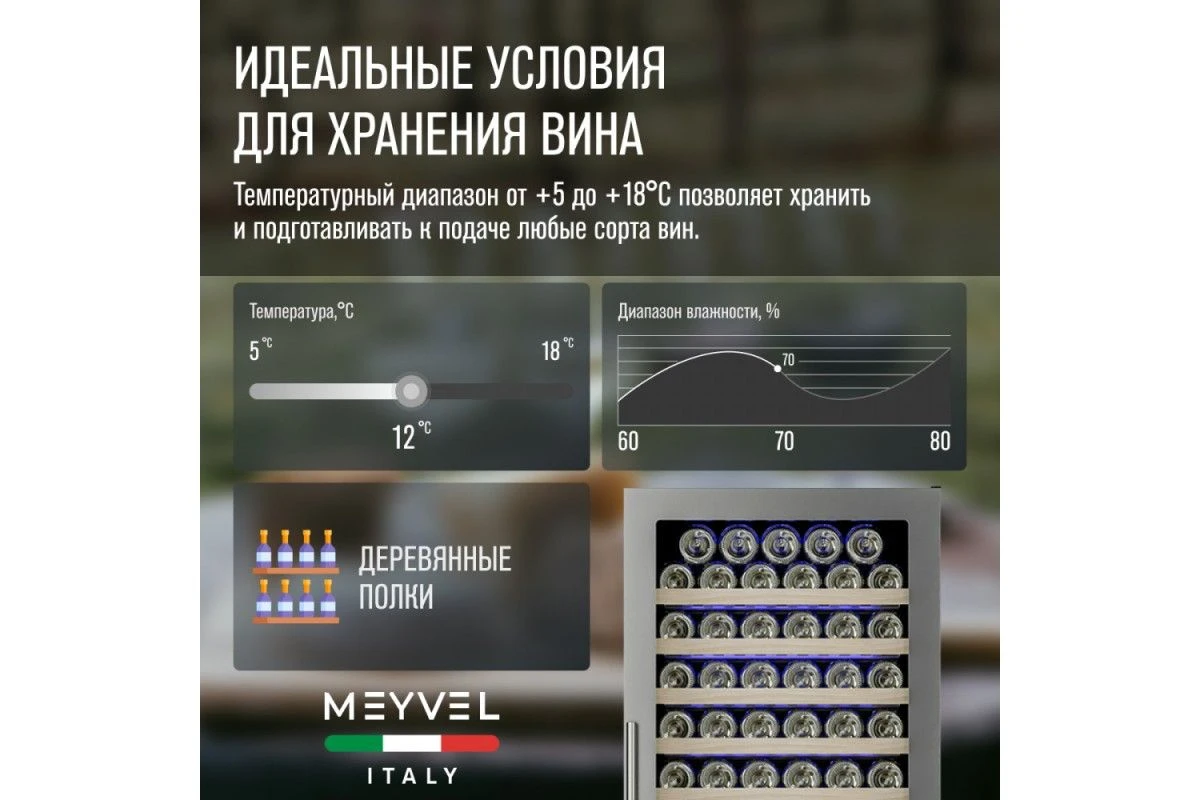 Винный шкаф Meyvel MV163-KST2