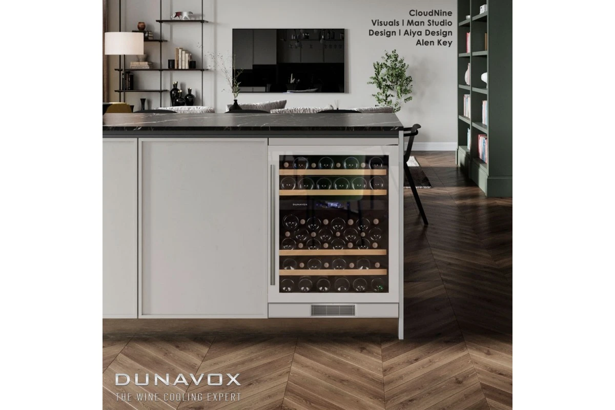 Винный шкаф Dunavox DX-53.130DWK/DP