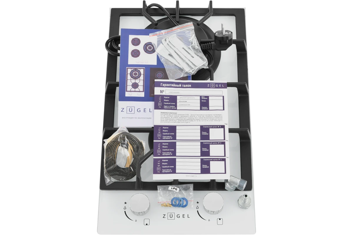 Газовая варочная панель ZUGEL ZGH292W