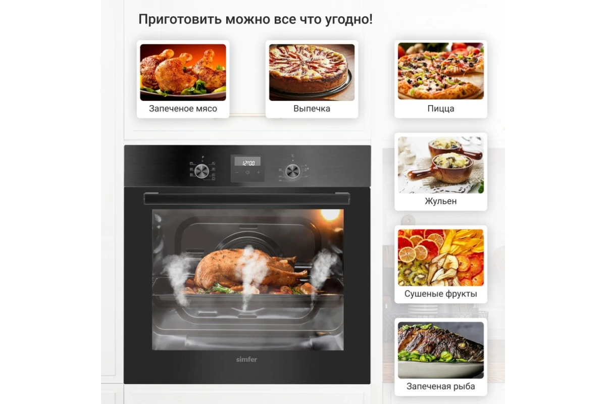 Электрический духовой шкаф Simfer B6EB56070