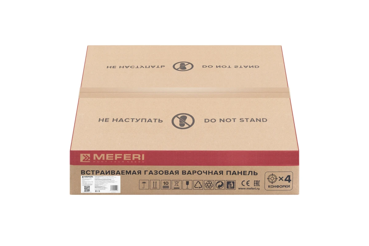 Варочная панель газовая MEFERI MGH604WH GLASS ULTRA
