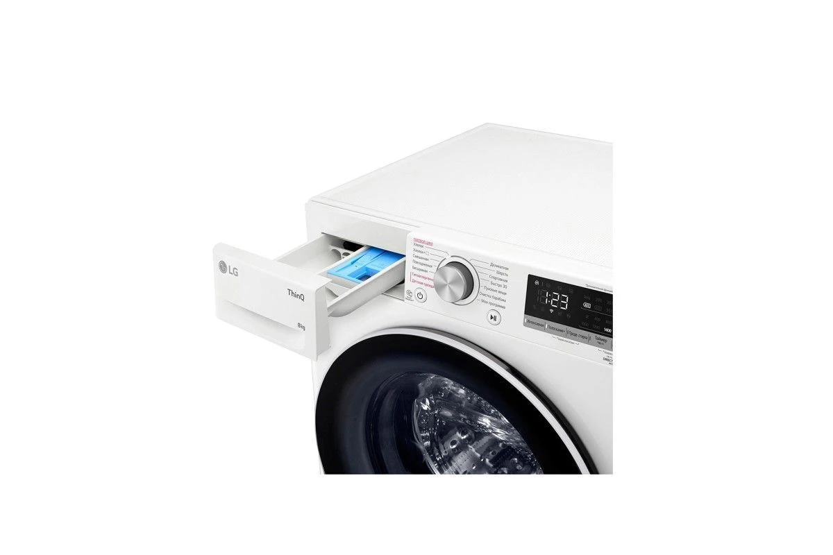 Стиральная машина LG F4V5TS0W с технологией AI DD
