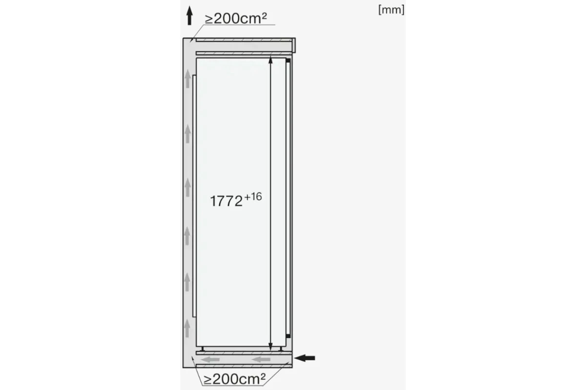 Встраиваемый холодильник Miele K 7747 D