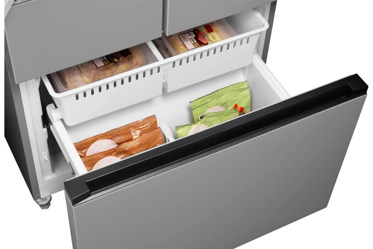 Отдельностоящий холодильник Weissgauff WFD 450 Built-in Inverter NoFrost Inox