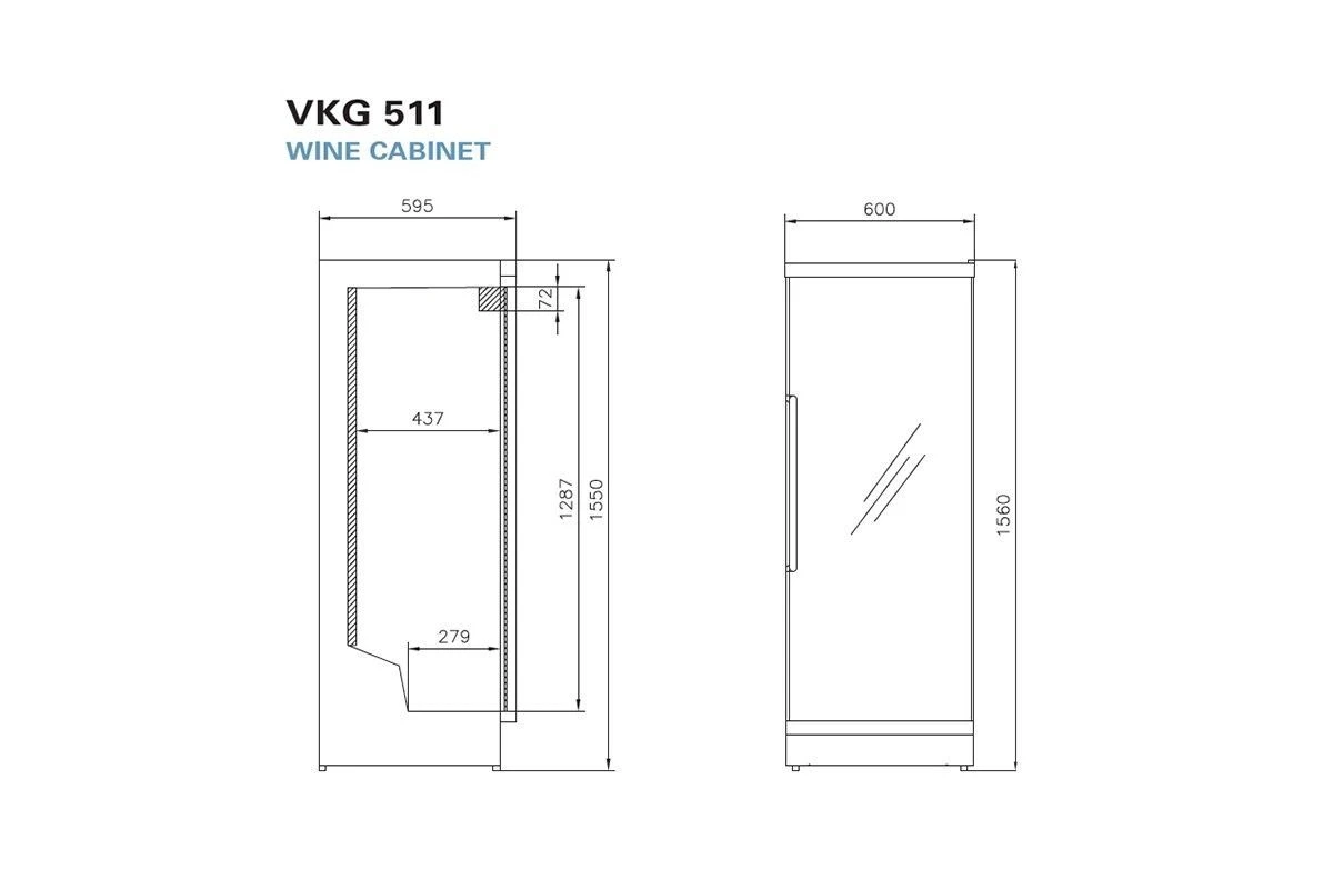 Винный шкаф Vestfrost Solutions VKG 511 S