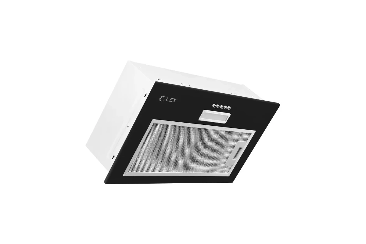 Вытяжка кухонная встраиваемая LEX GS BLOC LIGHT 600 BLACK