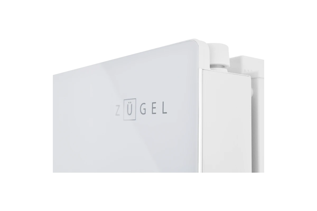 Холодильник Cross Door ZUGEL ZRCD430W, белое стекло