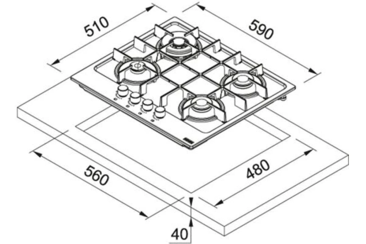 Варочная панель Franke FHMA 604 3G DC OA C