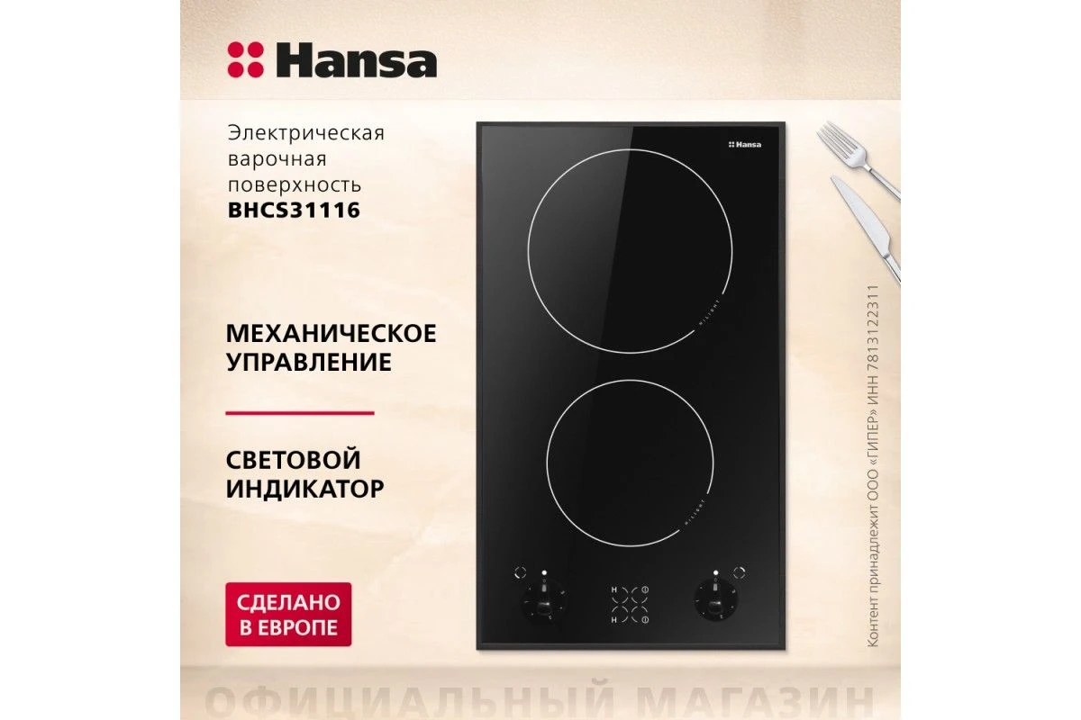 Электрическая панель Hansa BHCS31116