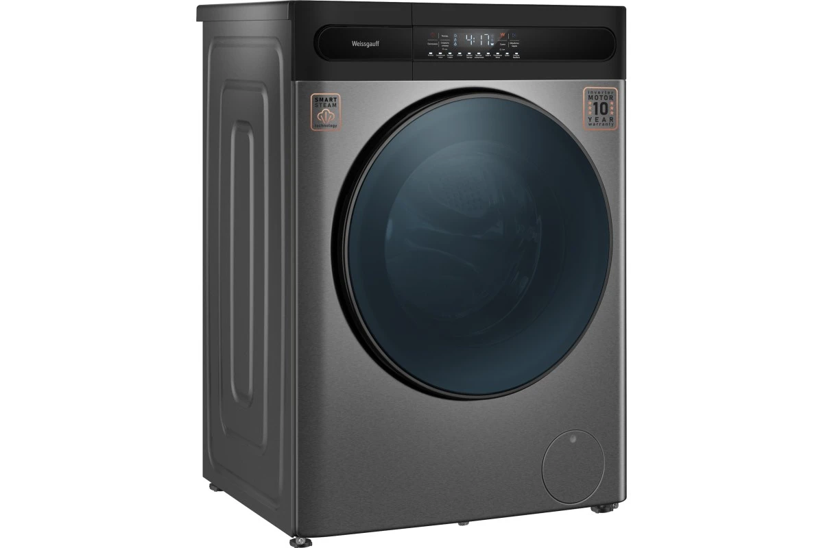 Стиральная машина с сушкой Weissgauff WMD 49411 DC Inverter Steam Grey