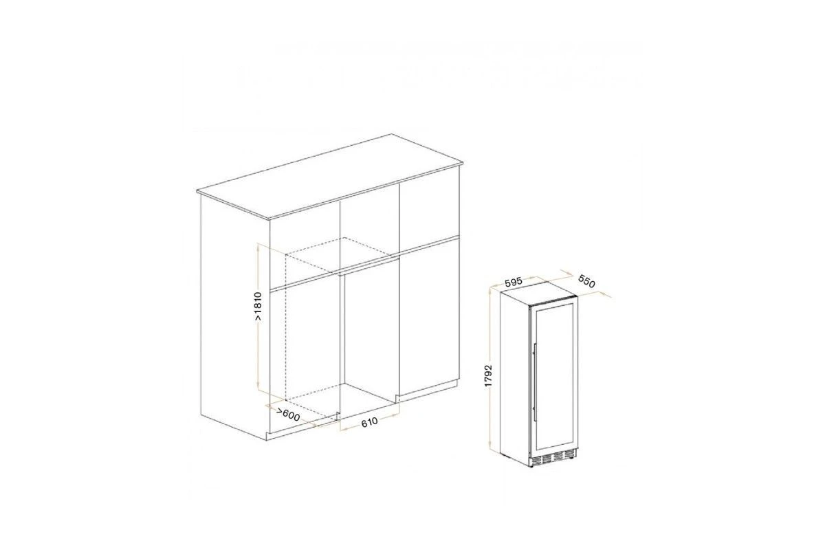 Винный шкаф Meyvel MV110-KST2 (Slim)