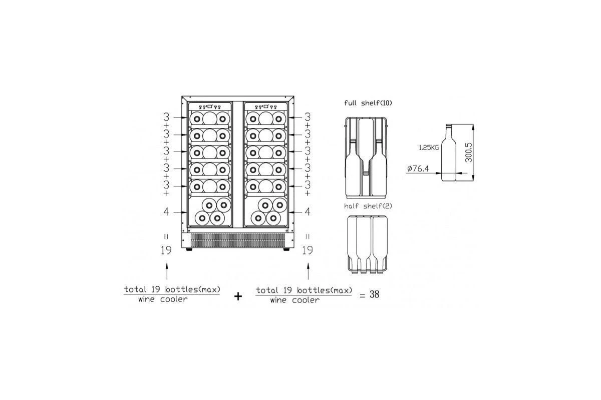 Винный шкаф Vestfrost Solutions W 38