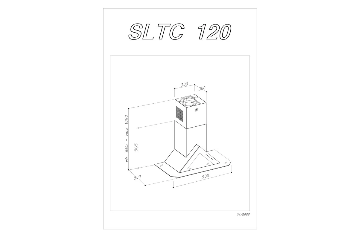 Настенная вытяжка Sirius SLTC 120 ARROW B SAMS