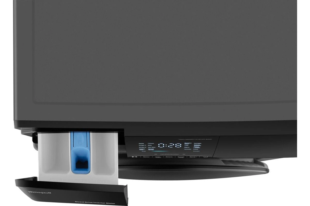 Стиральная машина с прямым приводом и инвертором Weissgauff WM 4927 Direct Drive Inverter Premium Deep Grey