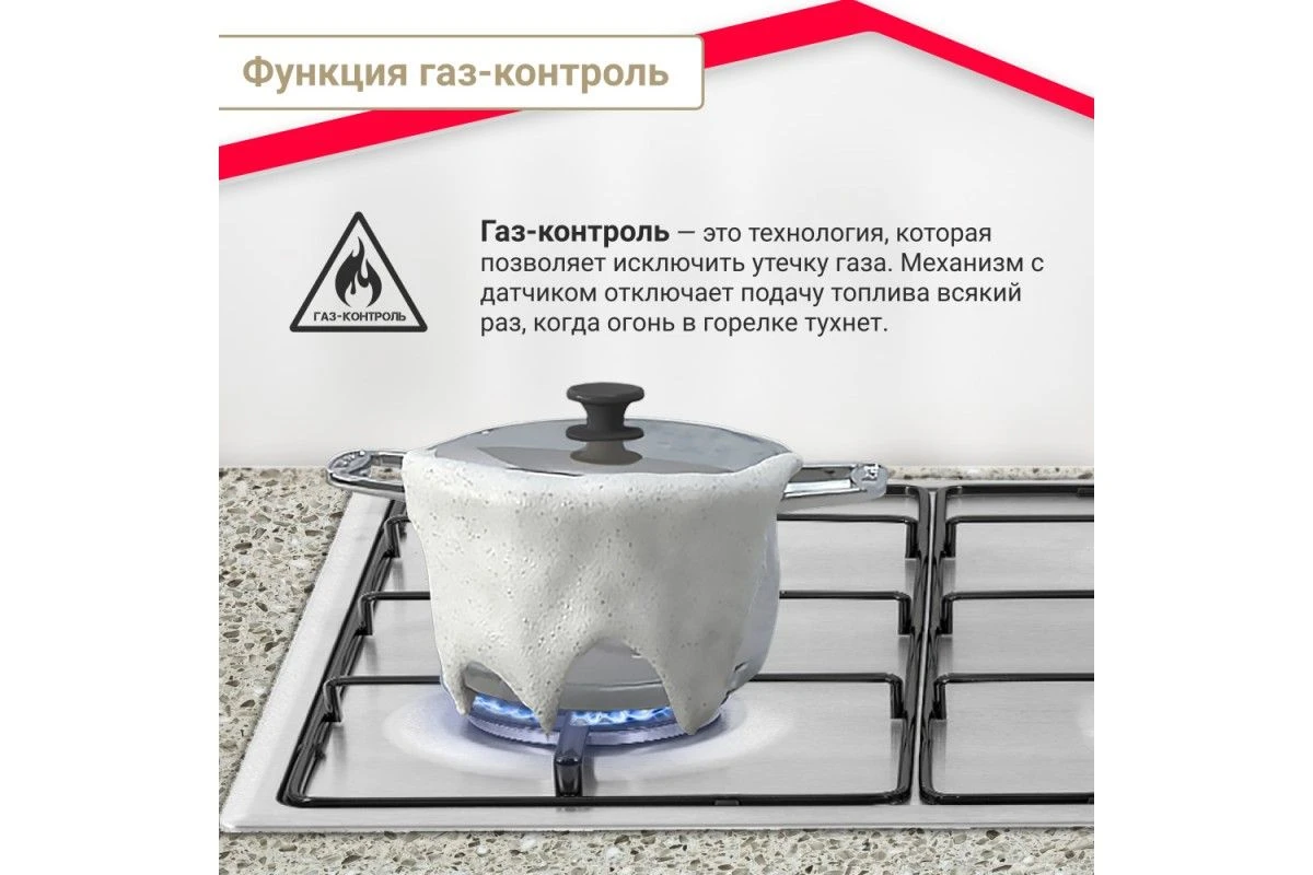 Газовая варочная панель Simfer H60Q40M572
