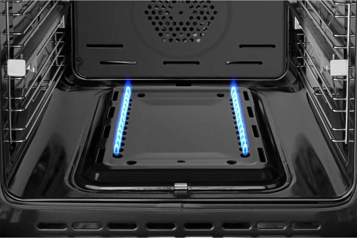 Духовой шкаф газовый Weissgauff WGO 706 D BLACK GLASS