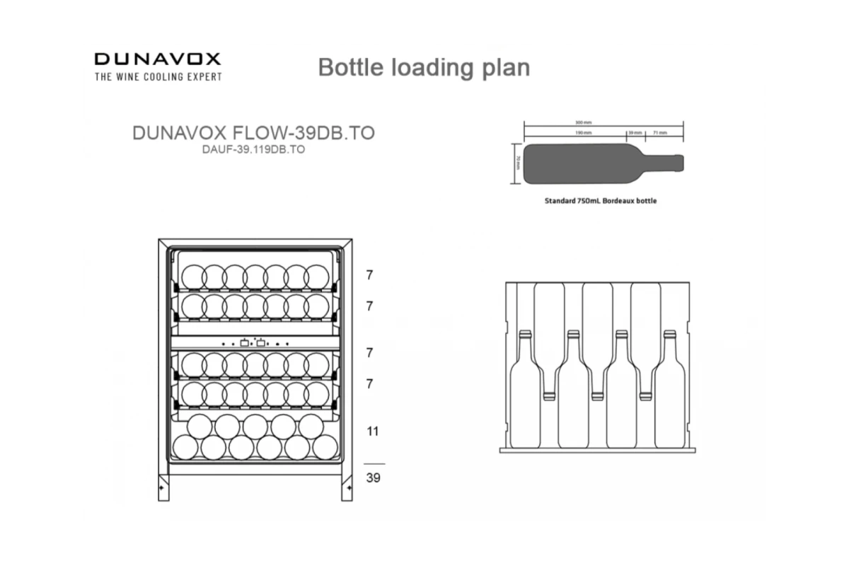 Винный шкаф Dunavox DAUF-39.119DB.TO