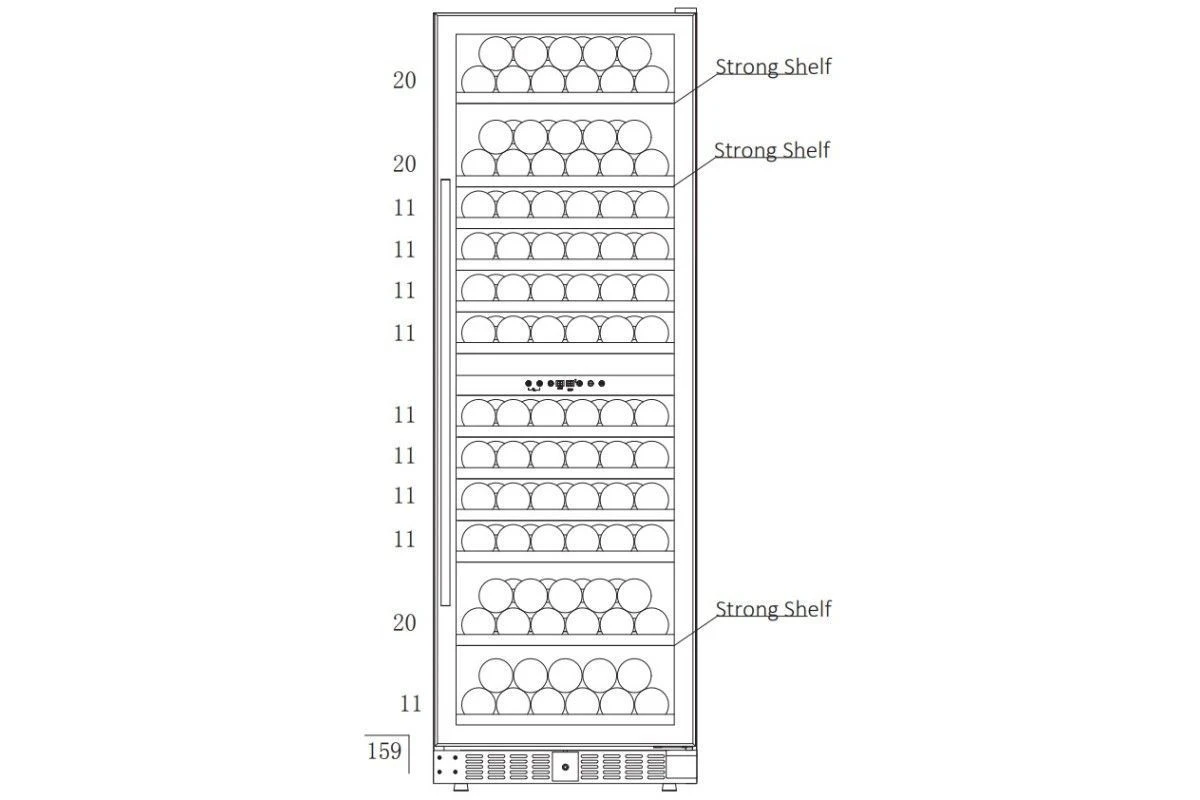 Винный шкаф Temptech Stockholm ST180DRB